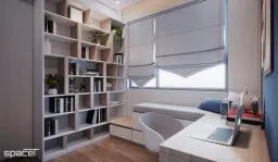 Phòng làm việc - Căn hộ One Verandah Quận 2 - Phong cách Scandinavian + Modern 