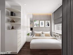 Phòng ngủ - Nhà phố Quận 1 45m2 - Phong cách Modern + Scandinavian 