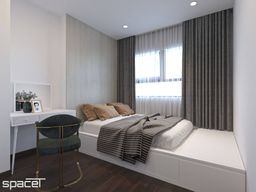 Phòng ngủ - Cải tạo Căn hộ Golden Mansion Phú Nhuận - Phong cách Color Block + Scandinavian 