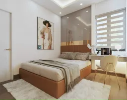 Phòng ngủ - Nhà phố Quận 7 200m2 - Phong cách Modern 