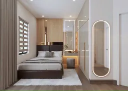 Phòng ngủ - Nhà phố Quận 7 200m2 - Phong cách Modern 