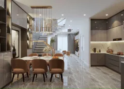 Phòng ăn - Nhà phố Quận 7 200m2 - Phong cách Modern 