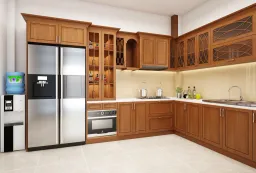 Phòng bếp - Nhà phố Gò Vấp 200m2 - Phong cách Neo Classic 