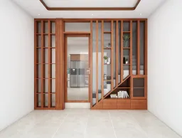 Phòng khách - Nhà phố Gò Vấp 200m2 - Phong cách Neo Classic 