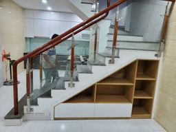 Cầu thang - Nhà phố Thủ Đức 100m2 - Phong cách Modern 