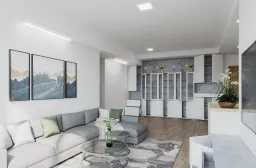 Phòng khách - Căn hộ Emerald Celadon City 100m2 - Phong cách Modern 