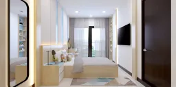 Phòng ngủ - Căn hộ CSJ Tower Vũng Tàu - Phong cách Scandinavian + Modern 