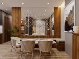 Phòng ăn - Căn hộ chung cư Hà Đô Nguyễn Văn Công - Phong cách Modern 