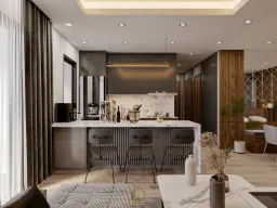 Phòng bếp - Căn hộ chung cư Hà Đô Nguyễn Văn Công - Phong cách Modern 