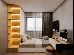 Phòng ngủ - Căn hộ chung cư Hà Đô Nguyễn Văn Công - Phong cách Modern 
