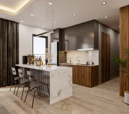 Phòng bếp - Căn hộ chung cư Hà Đô Nguyễn Văn Công - Phong cách Modern 
