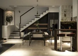 Phòng ăn - Nhà phố đường Phạm Văn Bạch - Phong cách Modern 