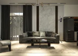 Phòng khách - Nhà phố đường Phạm Văn Bạch - Phong cách Modern 
