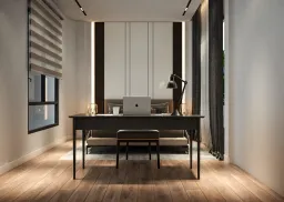 Phòng ngủ, Phòng làm việc - Nhà phố đường Phạm Văn Bạch - Phong cách Modern 