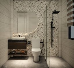 Phòng tắm - Nhà phố đường Phạm Văn Bạch - Phong cách Modern 