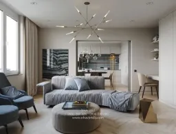 Phòng khách - Căn hộ Vinhomes Golden River - Phong cách Modern 