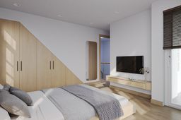 Phòng ngủ - Nhà phố liền kề NovaWorld Phan Thiết - Phong cách Japandi 