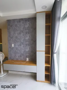 Phòng khách - Căn hộ Terra Mia Bình Chánh 50m2 - Phong cách Modern 
