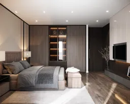 Phòng ngủ - Nhà phố Verosa Park Khang Điền - Phong cách Neo Classic 
