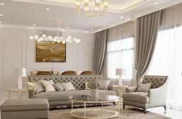 Phòng khách - Căn hộ Viva Riverside Quận 6 - Phong cách Neo Classic 