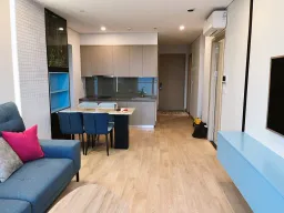 Phòng khách, Phòng bếp, Phòng ăn, Lối vào - Căn hộ The Sóng Vũng Tàu - Phong cách Modern 