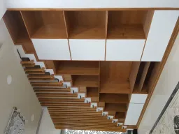 Phòng khách - Nhà phố 4 tầng Quận 12 - Phong cách Modern 