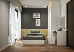 Phòng ngủ - Căn hộ The Tresor Quận 4 - Phong cách Modern + Minimalist 