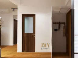 Lối vào - Căn hộ chung cư Tản Đà Court - Phong cách Industrial 