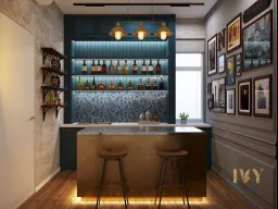 Phòng giải trí - Căn hộ chung cư Tản Đà Court - Phong cách Industrial 
