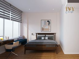 Phòng ngủ - Căn hộ chung cư Tản Đà Court - Phong cách Industrial 