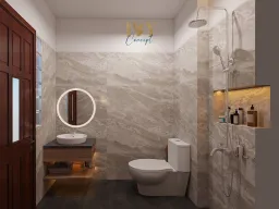 Phòng tắm - Phòng ngủ Nhà phố Quận 7 - Phong cách Modern 