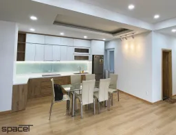 Phòng bếp, Phòng ăn - Căn hộ chung cư Minh Thành Quận 7 - Phong cách Modern 