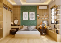 Phòng ngủ Nhà phố Lê Đức Thọ Gò Vấp - Phong cách Scandinavian