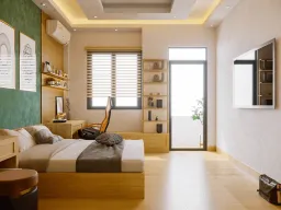 Phòng ngủ - Phòng ngủ Nhà phố Lê Đức Thọ Gò Vấp - Phong cách Scandinavian 
