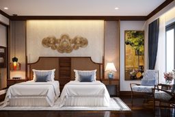 Phòng ngủ - Phòng ngủ Nhà phố Nguyễn Trãi Quận 5 - Phong cách Indochine 