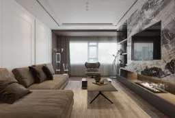 Phòng khách - Căn hộ Saigon Pearl Topaz 2 - Phong cách Modern 