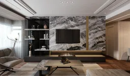 Phòng khách - Căn hộ Saigon Pearl Topaz 2 - Phong cách Modern 