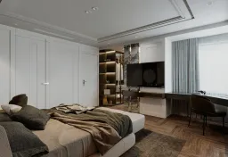 Phòng ngủ - Căn hộ Saigon Pearl Topaz 2 - Phong cách Modern 