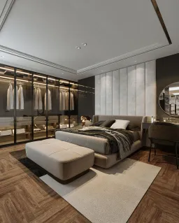 Phòng ngủ - Căn hộ Saigon Pearl Topaz 2 - Phong cách Modern 