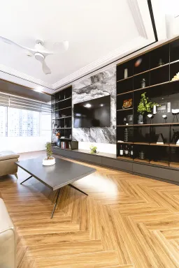 Phòng khách - Căn hộ Sài Gòn Pearl Topaz 2 - Phong cách Modern 