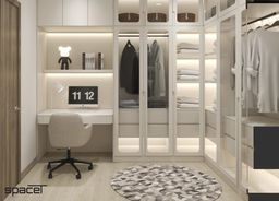 Phòng làm việc, Phòng thay đồ - Căn hộ Sunwah Pearl - Phong cách Modern 