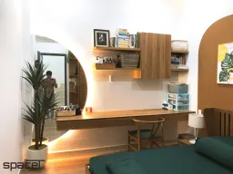 Phòng ngủ, Phòng làm việc - Nhà phố Bến Cát, Bình Dương - Phong cách Scandinavian 