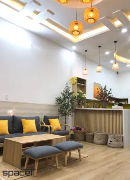 Phòng khách - Nhà phố Bến Cát, Bình Dương - Phong cách Scandinavian 