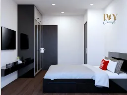 Phòng ngủ - Căn hộ Petro Landmark Q2 - Phong cách Modern 