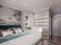Phòng ngủ - Căn hộ Q7 Saigon Riverside Complex - Phong cách Indochine 