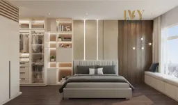 Phòng ngủ - Căn hộ 2PN Petro Landmark Quận 2 - Phong cách Modern 