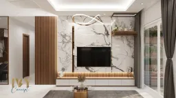 Phòng khách - Căn hộ 2PN Petro Landmark Quận 2 - Phong cách Modern 