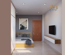 Phòng ngủ - Căn hộ The CBD Premium Home - Phong cách Scandinavian 