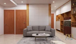 Phòng khách - Căn hộ The CBD Premium Home - Phong cách Scandinavian 