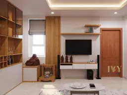 Phòng khách - Căn hộ The CBD Premium Home - Phong cách Scandinavian 